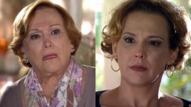Nicette Bruno e Ana Beatriz Nogueira em cena da novela A Vida da Gente, em reprise na Globo 