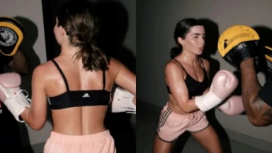 Jade Picon treinando boxe 