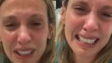 Luisa Mell chorando no Instagram 