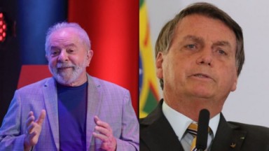Lula e Bolsonaro, líderes do Datafolha 