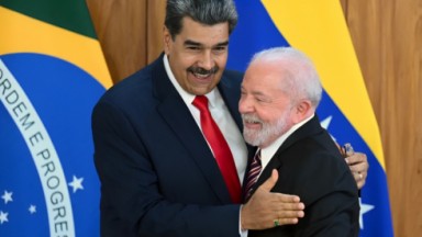 Lula e Maduro em foto 