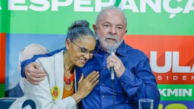 Lula e Marina Silva em foto 