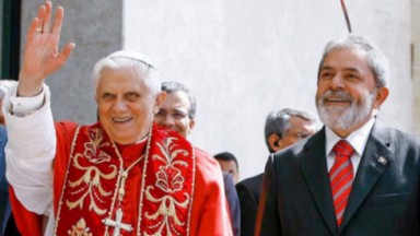 Lula e o papa Bento XVI 