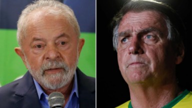 Lula e Bolsonaro e foto 