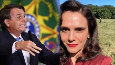 Malu Galli e Jair Bolsonaro 