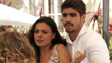 Isis Valverde e Caio Castro em cena da novela Ti Ti Ti, em reprise na Globo 