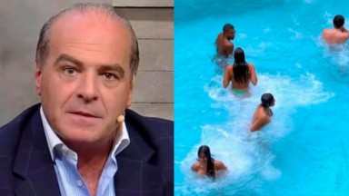 Marcelo de Carvalho ironiza participantes pulando pelados na piscina do BBB 24 