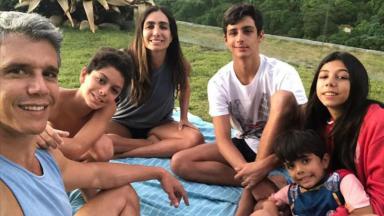 Márcio Garcia e sua família 