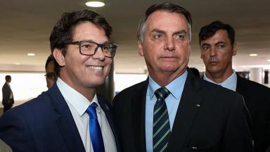 Mario Frias e Jair Bolsonaro 