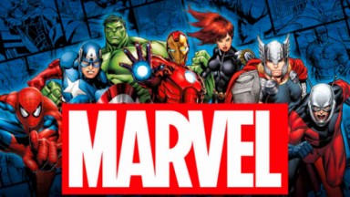 Logo da Marvel com os super-heróis 