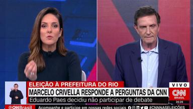 Monalisa Perrone repreende Marcelo Crivella no Expresso CNN 