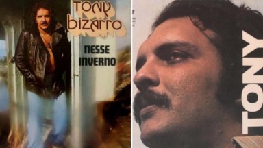 Tony Bizarro na capa de dois álbuns 