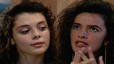 Mylla Christie e Luma de Oliveira na novela Meu Bem, Meu Mal (1990) 