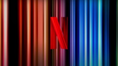 Logo da Netflix com o N e fundo colorido 