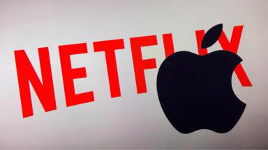 Os logos de Netflix e Apple 