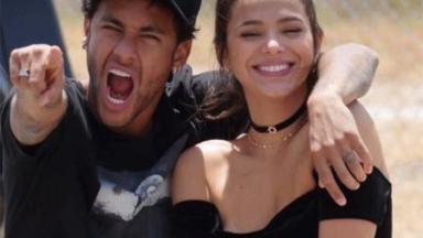 O jogador Neymar Jr. e a atriz Bruna Marquezine 