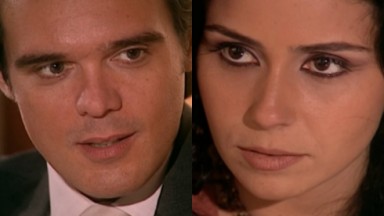 Dalton Vigh e Giovanna Antonelli em cena da novela O Clone, em reprise na Globo 