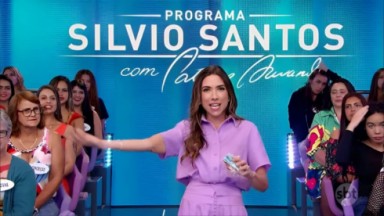 Patrícia Abravanel no Programa Silvio Santos 