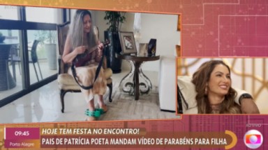 Patrícia Poeta ao vivo chorando na Globo 
