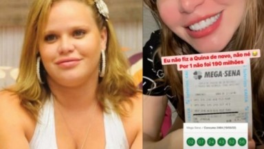 Paulinha Leite ganha na loteria de novo e exibe resultado em foto postada nos stories do Instagram 