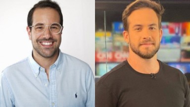 Paulo Mathias, da Jovem Pan News, e Daniel Ajuto, da CNN Brasil 