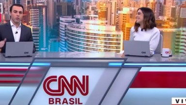 Rafael Colombo e Stephanie Alves no CNN Novo Dia 