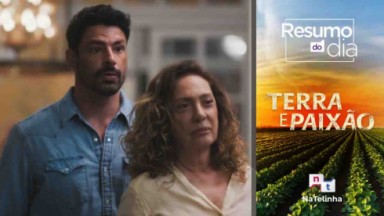 Cena da novela Terra e Paixão exibida na Globo 