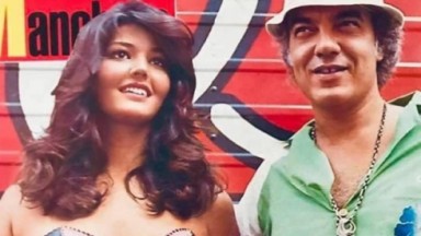 Roberta Close e Erasmo Carlos na capa da revista Manchete 