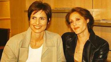 Silvia Pfeifer e Christiane Torloni como Leila e Rafaela em Torre de Babel, novela de 1998 disponível no Globoplay 