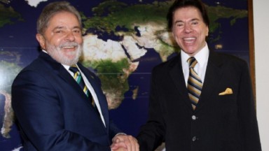 Silvio Santos e Lula em foto 