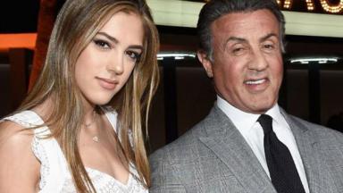 Sylvester Stallone e sua filha Sistine 