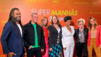 Os apresentadores da supermanhã da Globo reunidos em evento 