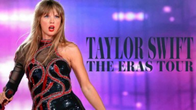A cantora Taylor Swift no The Eras Tour 2023 