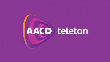 Logos da AACD e do Teleton 