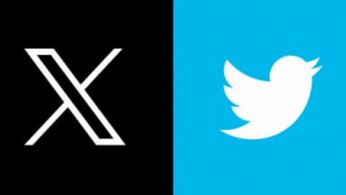 Logo do X e do Twitter 
