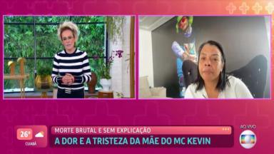Valquíria Nascimento, mãe de MC Kevin, conversa com Ana Maria Braga em entrevista ao Mais Você 