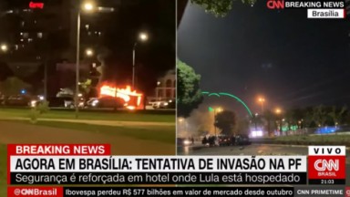 Imagens dos atos de vandalismo pela CNN Brasil 