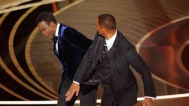 Will Smith dando tapa em Chris Rock no Oscar 