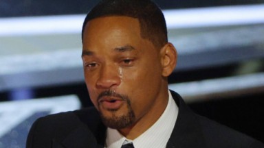 Will Smith chorando no palco do Oscar 