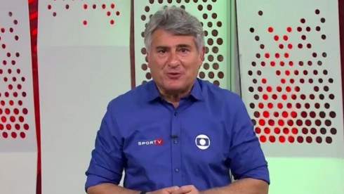 Cléber Machado narrando na Globo