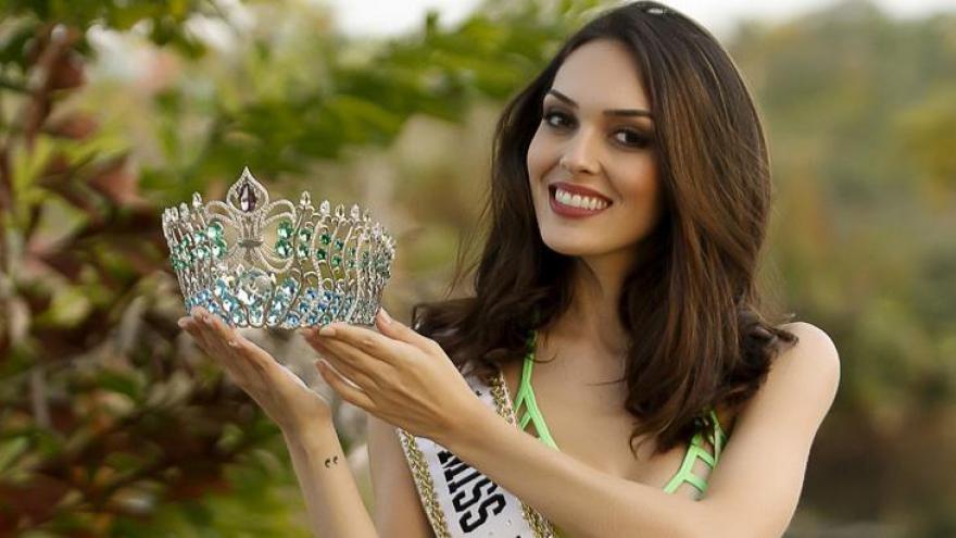 Gabrielle participou como Miss Rio de Janeiro