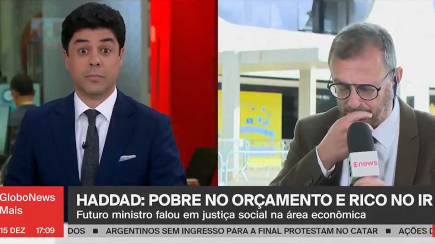 Repórter da GloboNews engasga ao vivo e sai do ar: \"Perdão\"