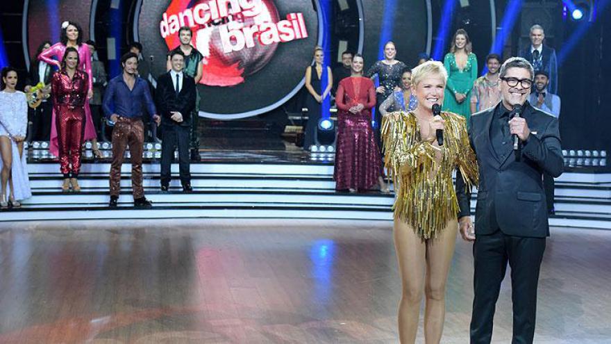Xuxa Meneghel e Junno Andrade no Dancing Brasil
