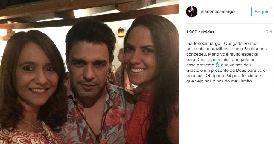 Zilu Godoi ataca ex-cunhada que a criticou e elogiou Graciele Lacerda