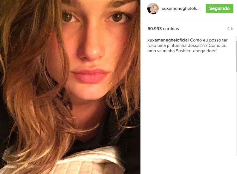 Xuxa Meneghel posta foto de Sasha e fala sobre saudade: \"chega a doer\"