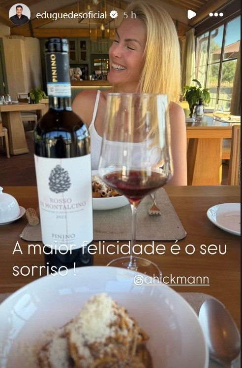 Edu Guedes faz declaração para Ana Hickmann em viagem à Itália após casamento
