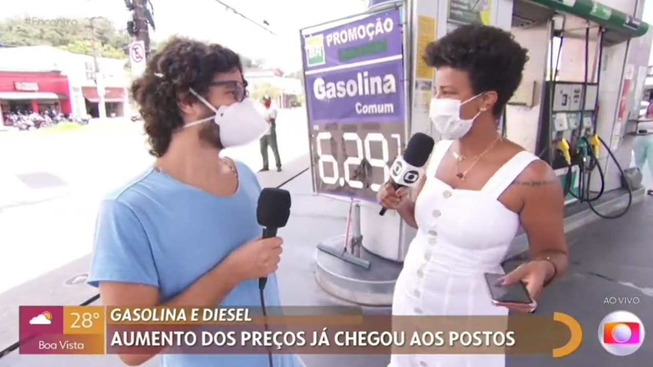 Homem grita \"Fora Bolsonaro\" ao vivo na Globo