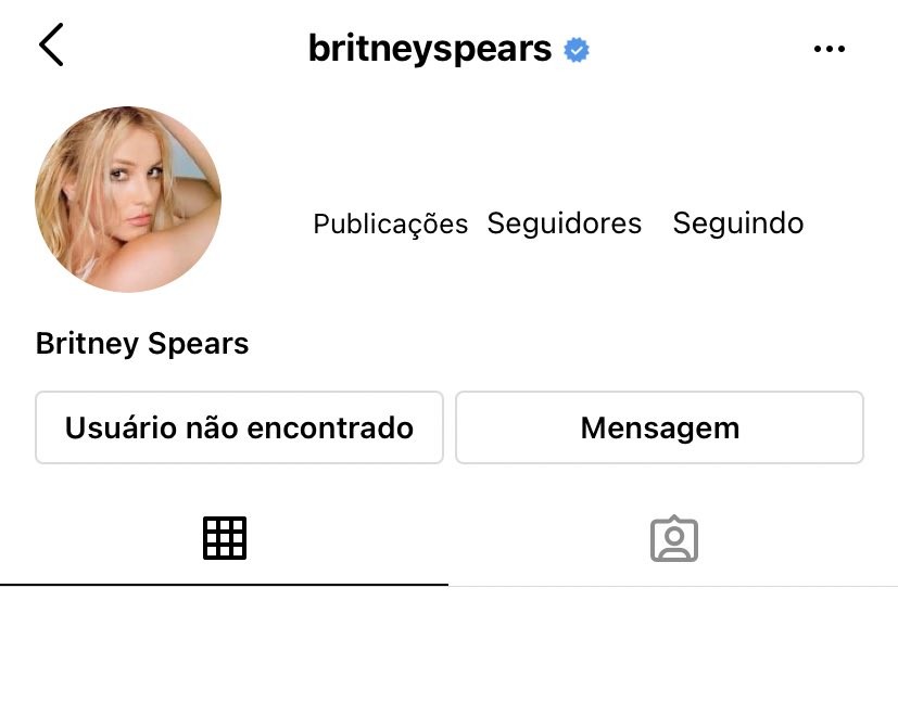 Britney Spears tem perfil no Instagram desativado e fãs reagem