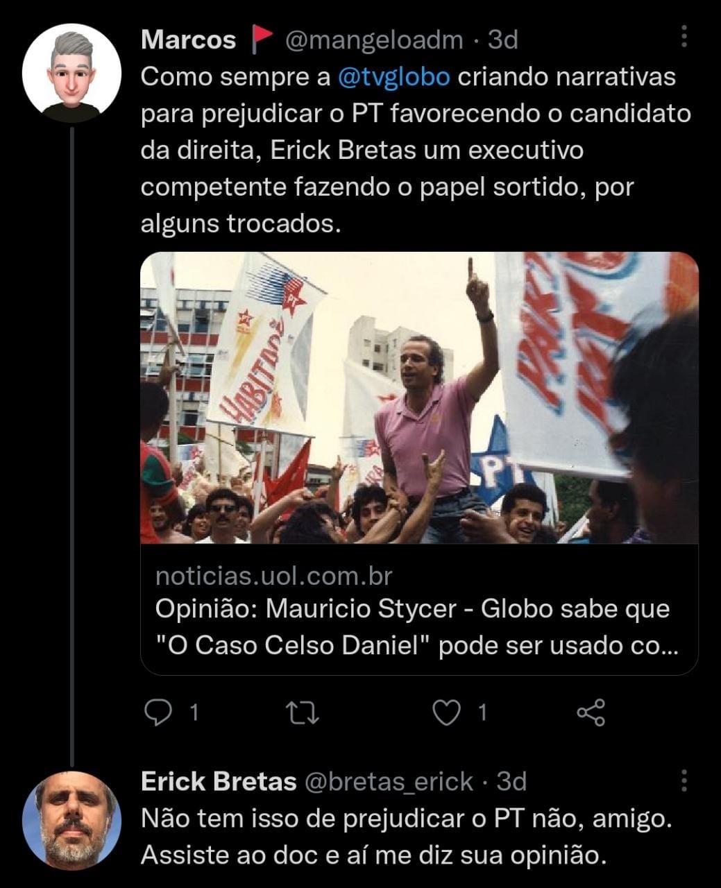 Chefão do Globoplay foi a evento anti-Lula