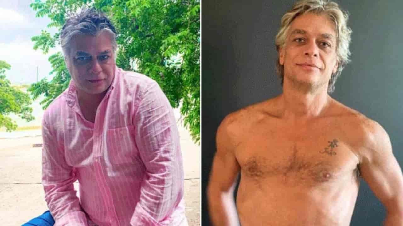 Fábio Assunção relata rotina que o fez perder 27 kg; veja antes e depois